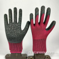 Niet-slip grip duty latex gecoate werkveiligheidshandschoenen